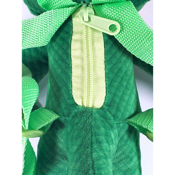 pj masks 2018 plush gekko with back pack straps and zipper pocket 15" - Picture 6 of 8